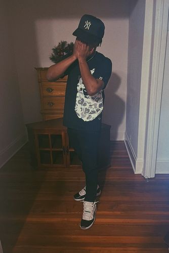 Customer photo review of UPSIDE-DOWN "A" Trucker in Black
