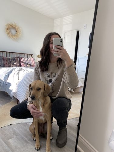 Customer photo review of Full-Body Pet Custom Sweater