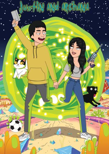 Customer photo review of 'Rick and Morty' Custom Portrait