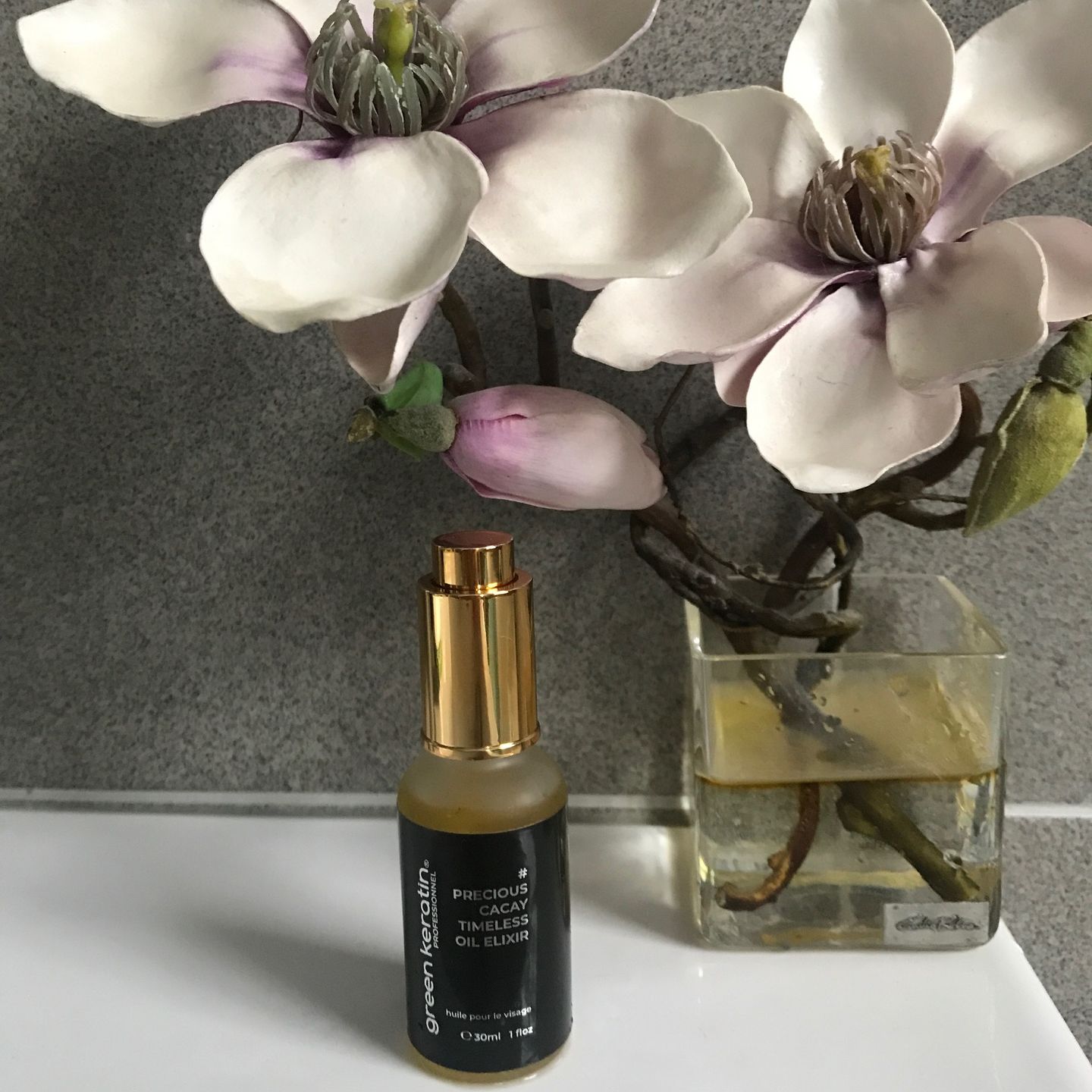 Customer photo review of Precious Cacay Timeless – Elixir Nourrissant pour le Visage