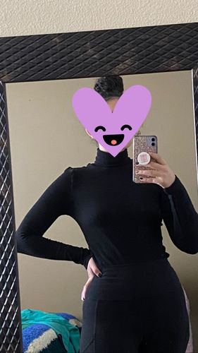 Customer photo review of Eco-Mousse™ Warm Base Layers Thermal Turtle Neck