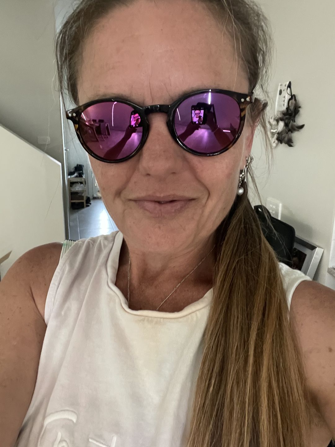 Customer photo review of Classic - Purple Sky Mirror