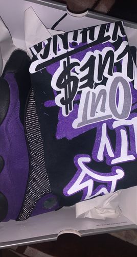 Customer photo review of New L.O.V.E Unisex TShirt Match AJ3 Court Purple