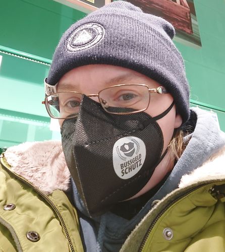 Customer photo review of 3 STÜCK MASKE KN95 (FFP2) • BUSSGELDSCHUTZ - SCHWARZ