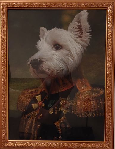 Customer photo review of The General - Custom Vintage Pet Portrait