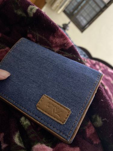 Customer photo review of Denim Wallet