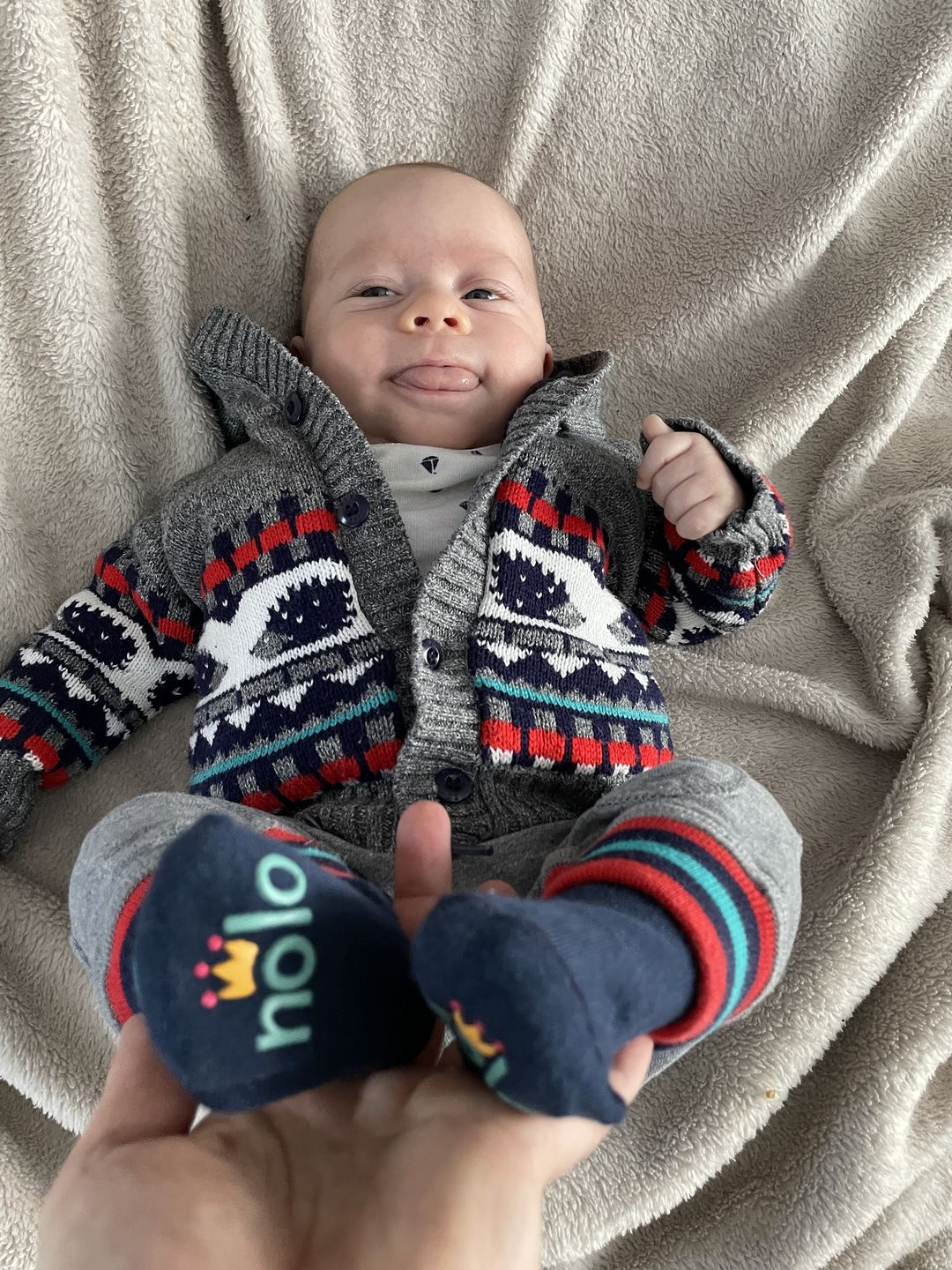 Customer photo review of Light Grey Socks