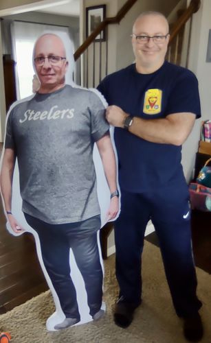 Customer photo review of Create A Custom Lifesize Pillow