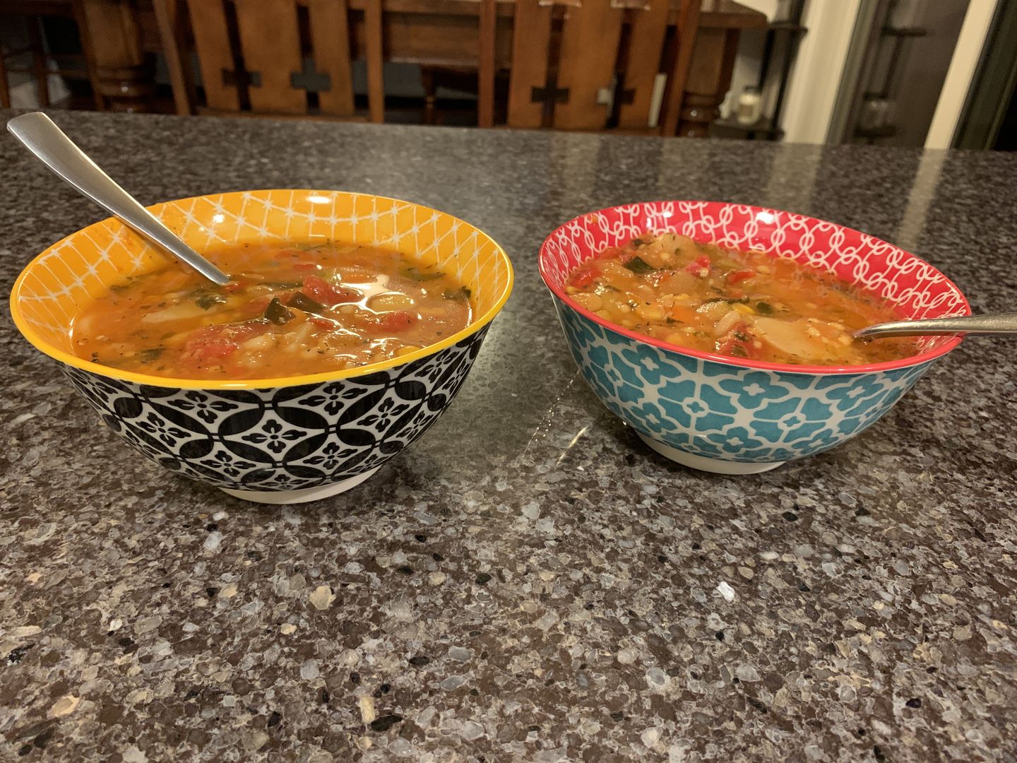 Customer photo review of Mosaian Soup Bowls - Set of 6