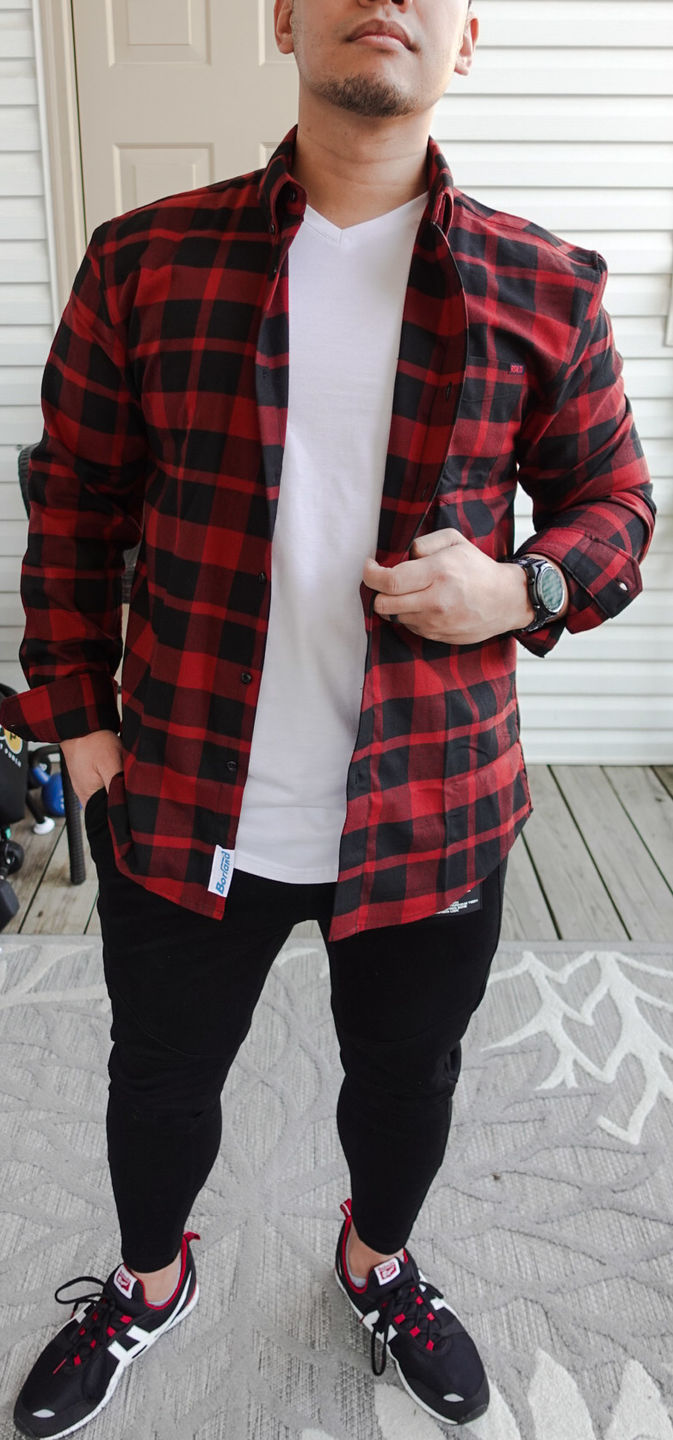Customer photo review of BorlandFlex™ "Hugh Lumberjackman" – Long Sleeve Flannel