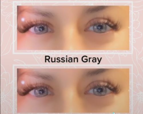 Customer photo review of EYEVOS Russian Grey Colored Contact Lenses