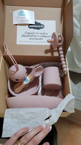 Customer photo review of Set de Vajilla Deluxe Prime Rosa Pálido Nenina & Co