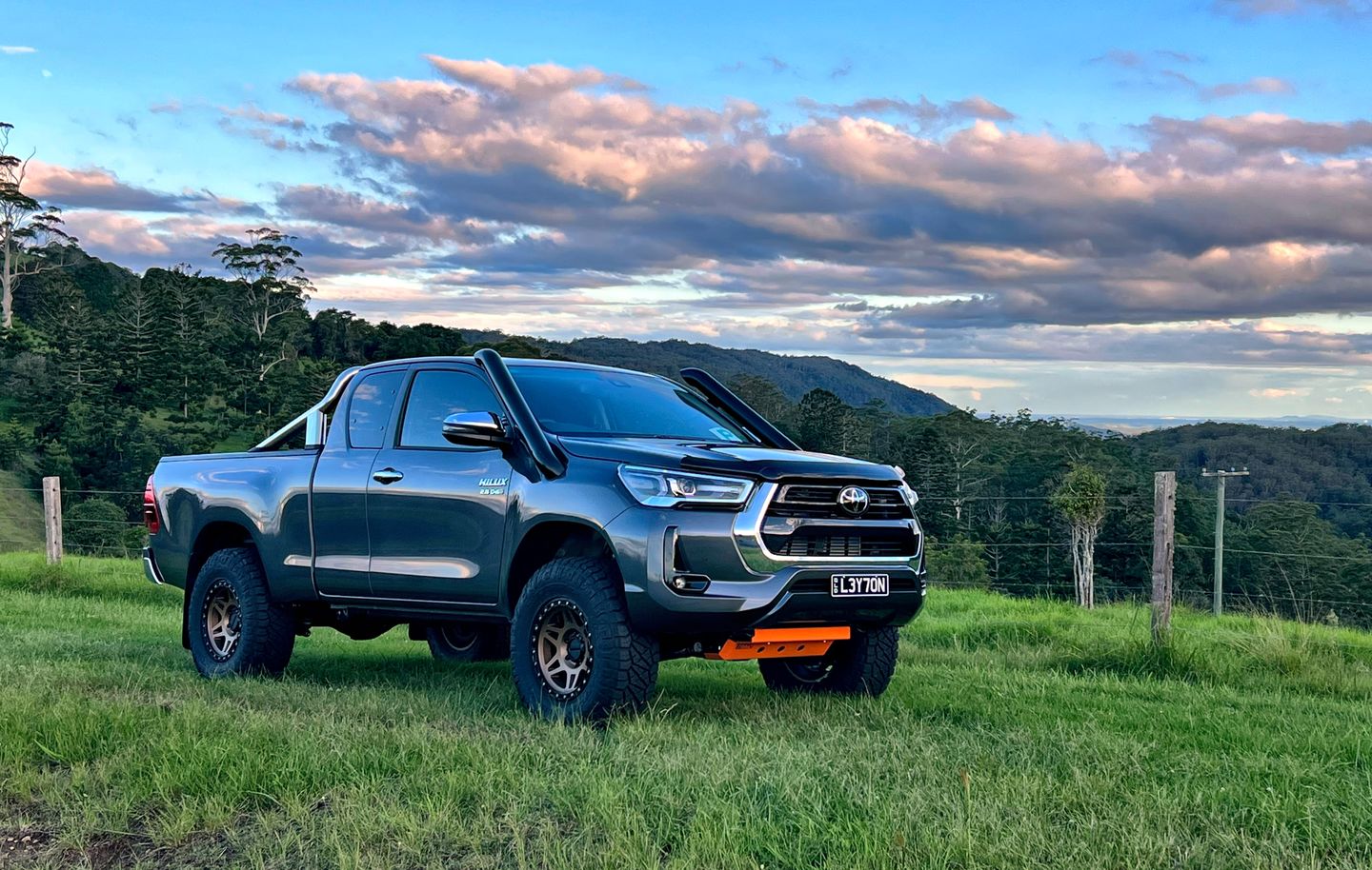 Customer photo review of Toyota HiLux 8th Gen Premium Neoprene 2x Front Seat Covers (Made to Order)