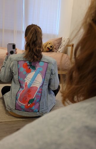 Customer photo review of Oceanside Denim Jacket