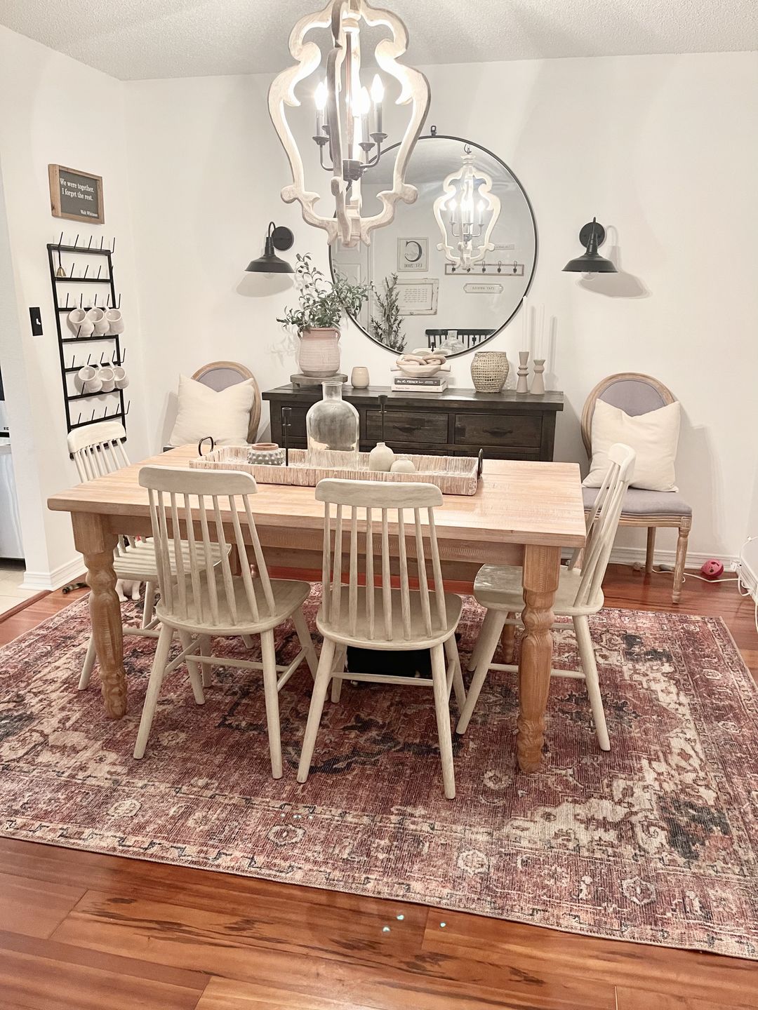 Customer photo review of Distressed Vintage Cezanne Terracotta Area Rug