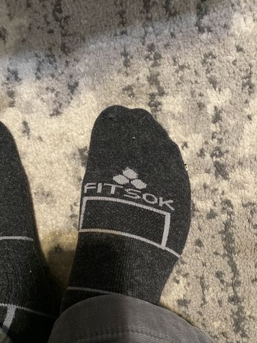 Customer photo review of ISW Isolwool® Trail Cuff (3 pair pack)  Gray, Charcoal, Black