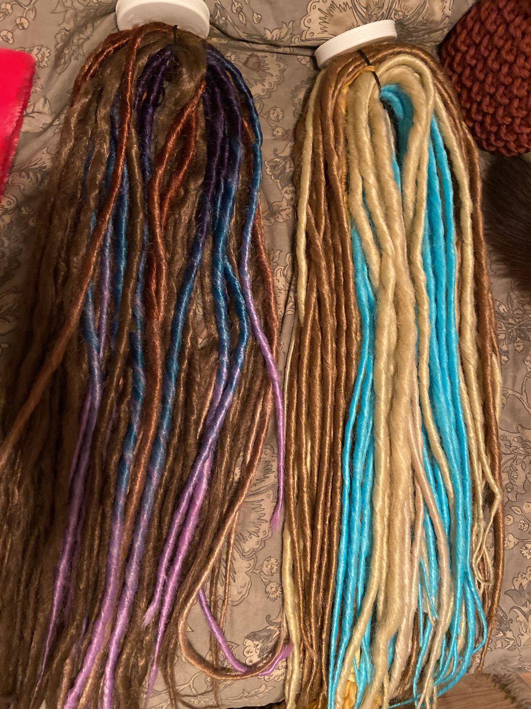 Customer photo review of Cotton Candy Melt - (1 pack of 5 Dreads)