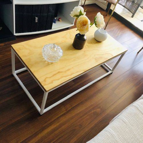 Customer photo review of Mesa de Centro Blanca 100 x 50 Rectangular MIMA
