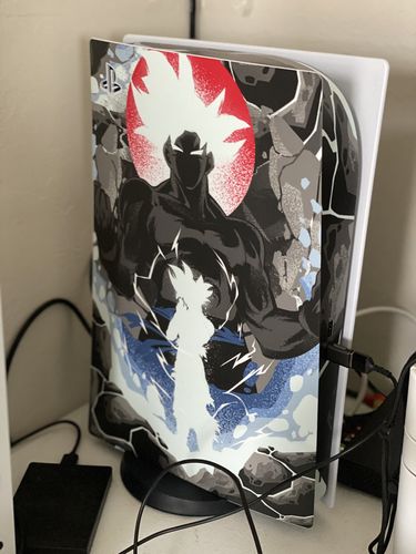Customer photo review of Ultra Instinct V2 - PS5 Console Skin