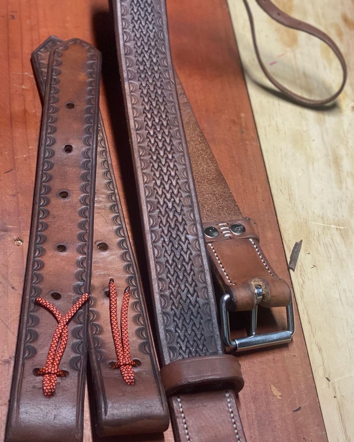 Customer photo review of Leather offcuts