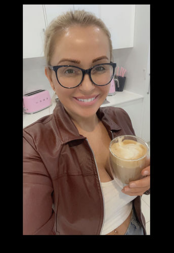 Customer photo review of Caramel Coffee Syrup