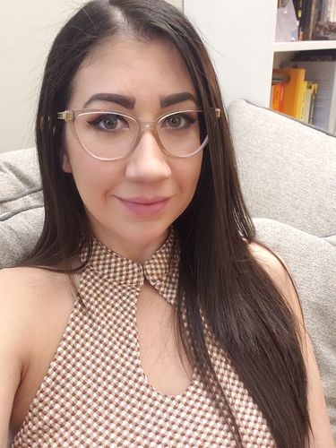 Customer photo review of Halter knitted backless hollow out top