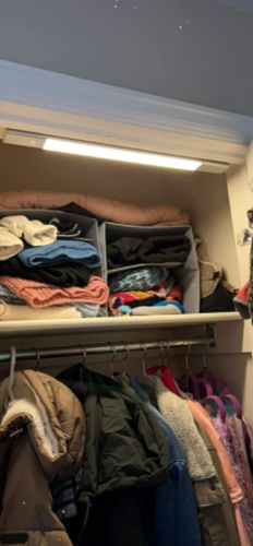 Customer photo review of Wireless Motion Sensor Closet Light - 20.5" Aluminum