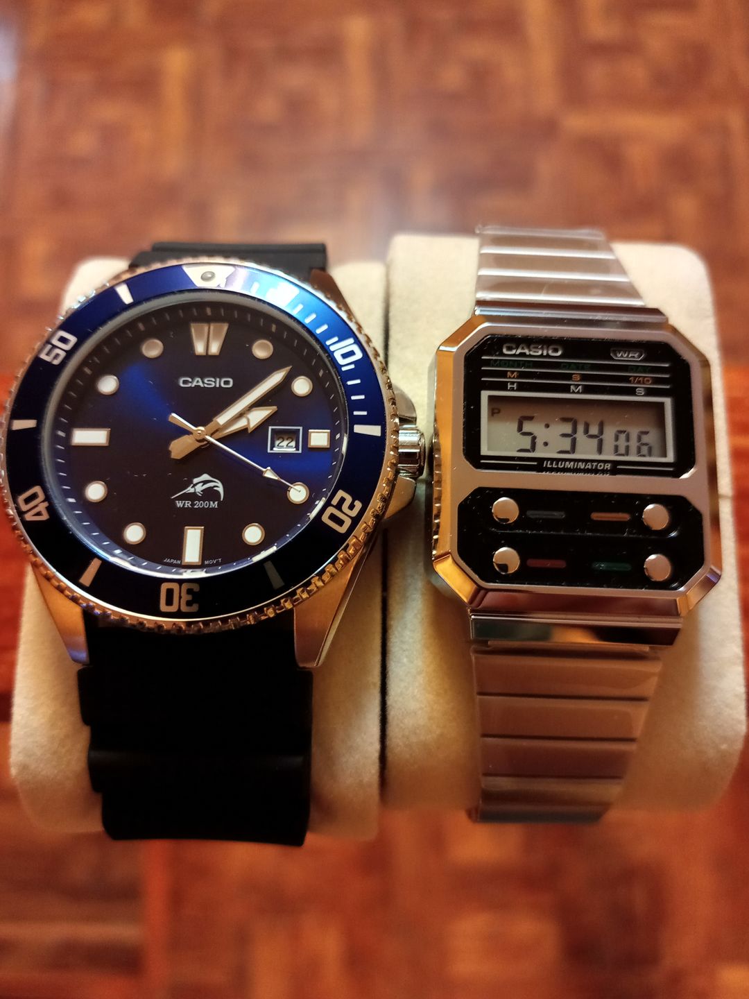 Customer photo review of Reloj Casio Submariner Marlin Duro MDV-106B-2AVCF Azul Buceo