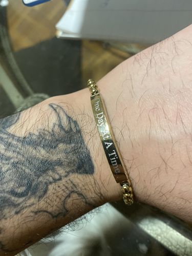 Customer photo review of 5mm Round Box Engravable ID Bracelet