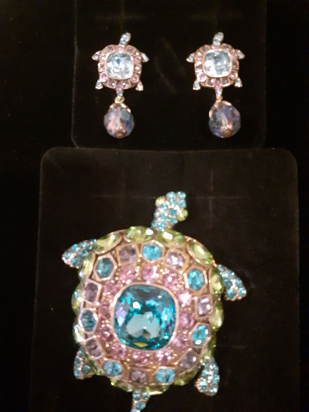 Customer photo review of HEIDI DAUS®"Turtle-y Fabulous" Crystal Turtle Pin