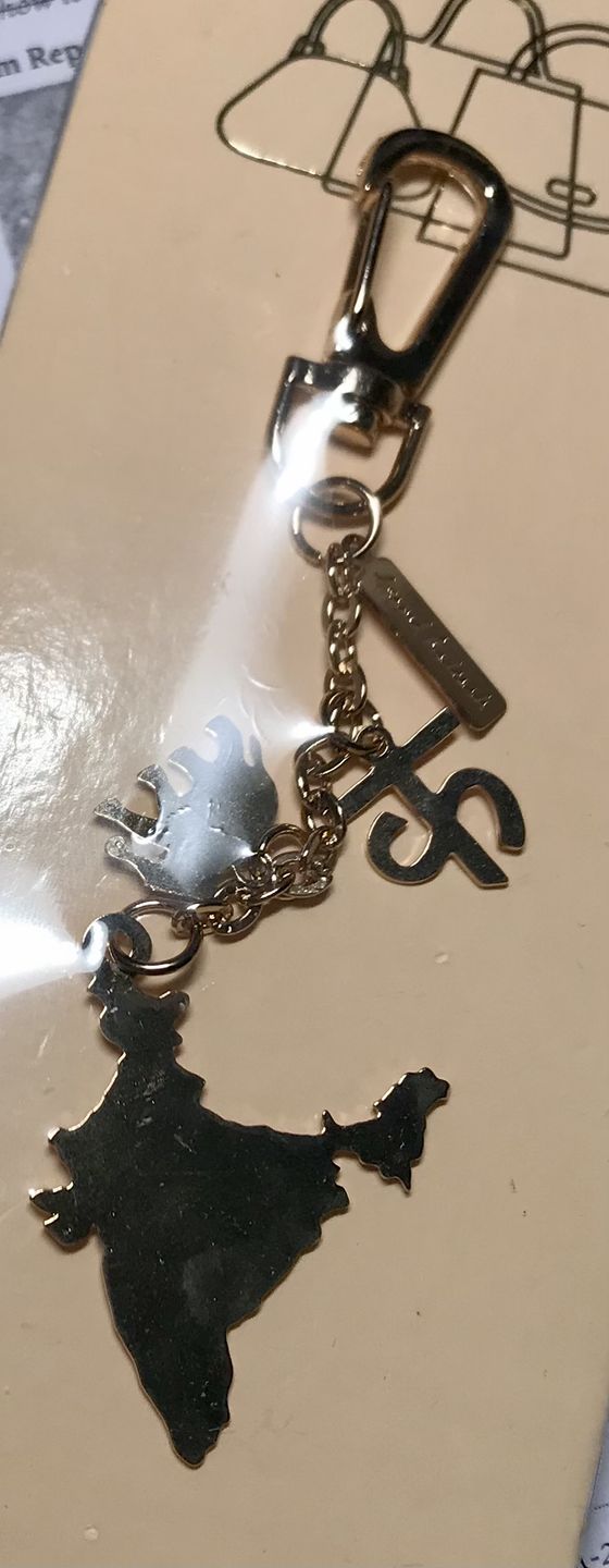 Customer photo review of Bag Charm India Map