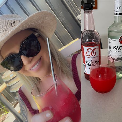 Customer photo review of Strawberry Daiquiri Cocktail Mix