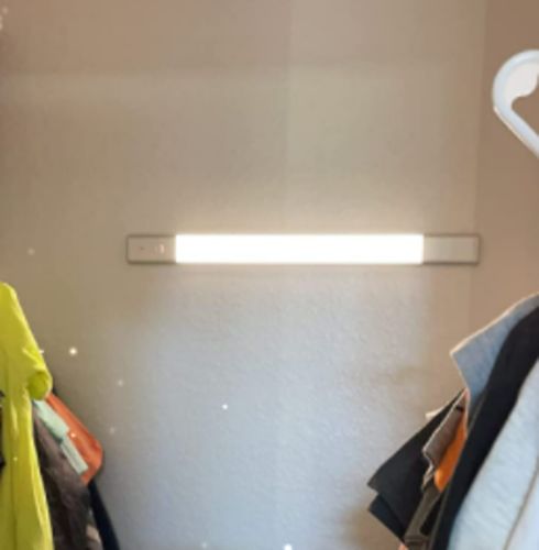 Customer photo review of Wireless Motion Sensor Closet Light - 20.5" Aluminum
