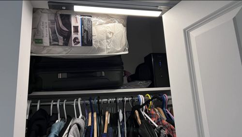 Customer photo review of Dual Color Wireless Motion Sensor Light (2nd Gen.) - 18" Aluminum
