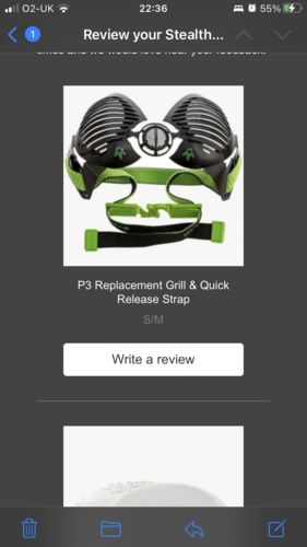 Customer photo review of Stealth P3 Dental Replacement Filter (Free Pair)