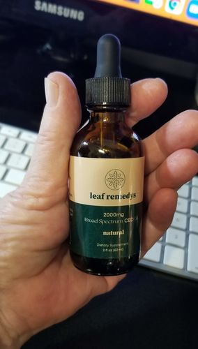 Customer photo review of 60ML Broad Spectrum CBD tincture