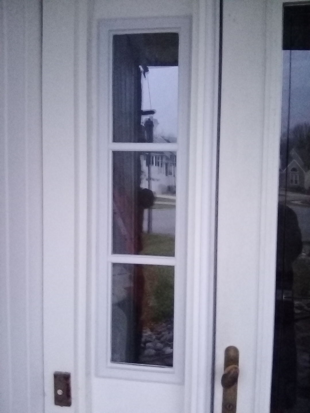 Customer photo review of Clear 3 Lite Glass and Frame Kit (Half Sidelite 8" x 36" Glass Size)