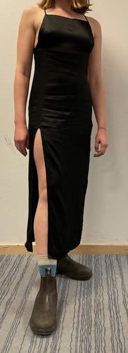 Customer photo review of Mercury Silk Dress