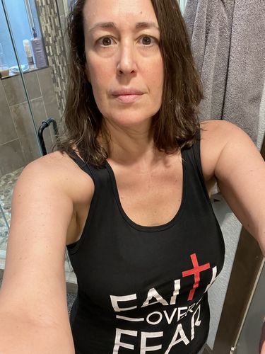 Customer video review of Faith Over Fear Women's Apparel