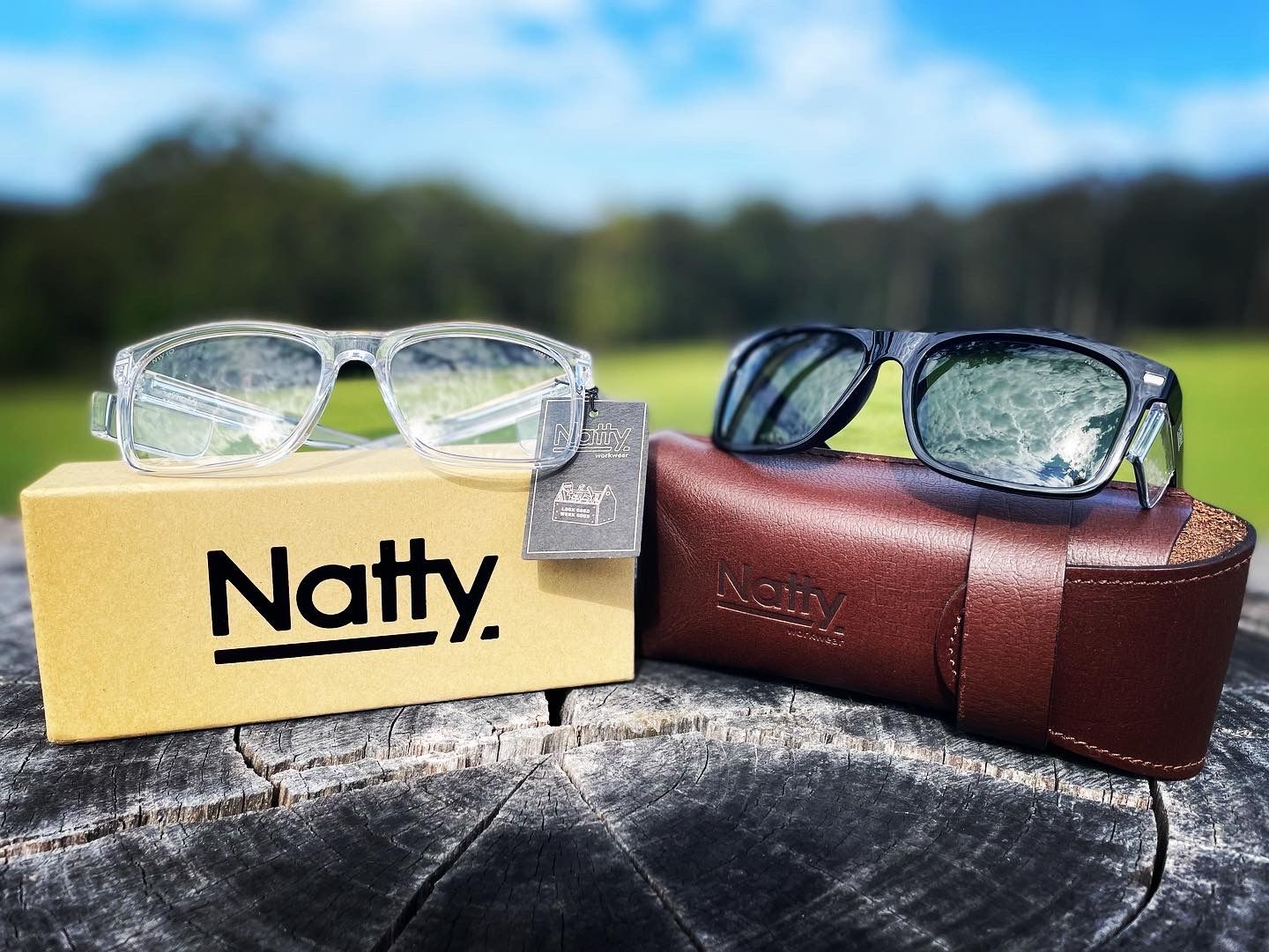 Customer photo review of Kenneth Black Polarised Safety Glasses