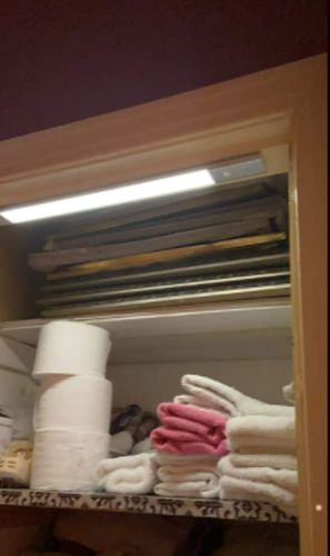 Customer photo review of Wireless Motion Sensor Closet Light - 20.5" Aluminum