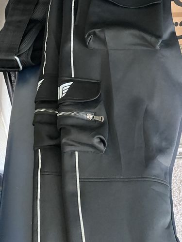 Customer photo review of Size Up BLACK Reflective Tactical Pocket Joggers