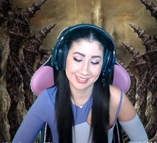 Customer photo review of Long sleeve ribbed patchwork cami crop top