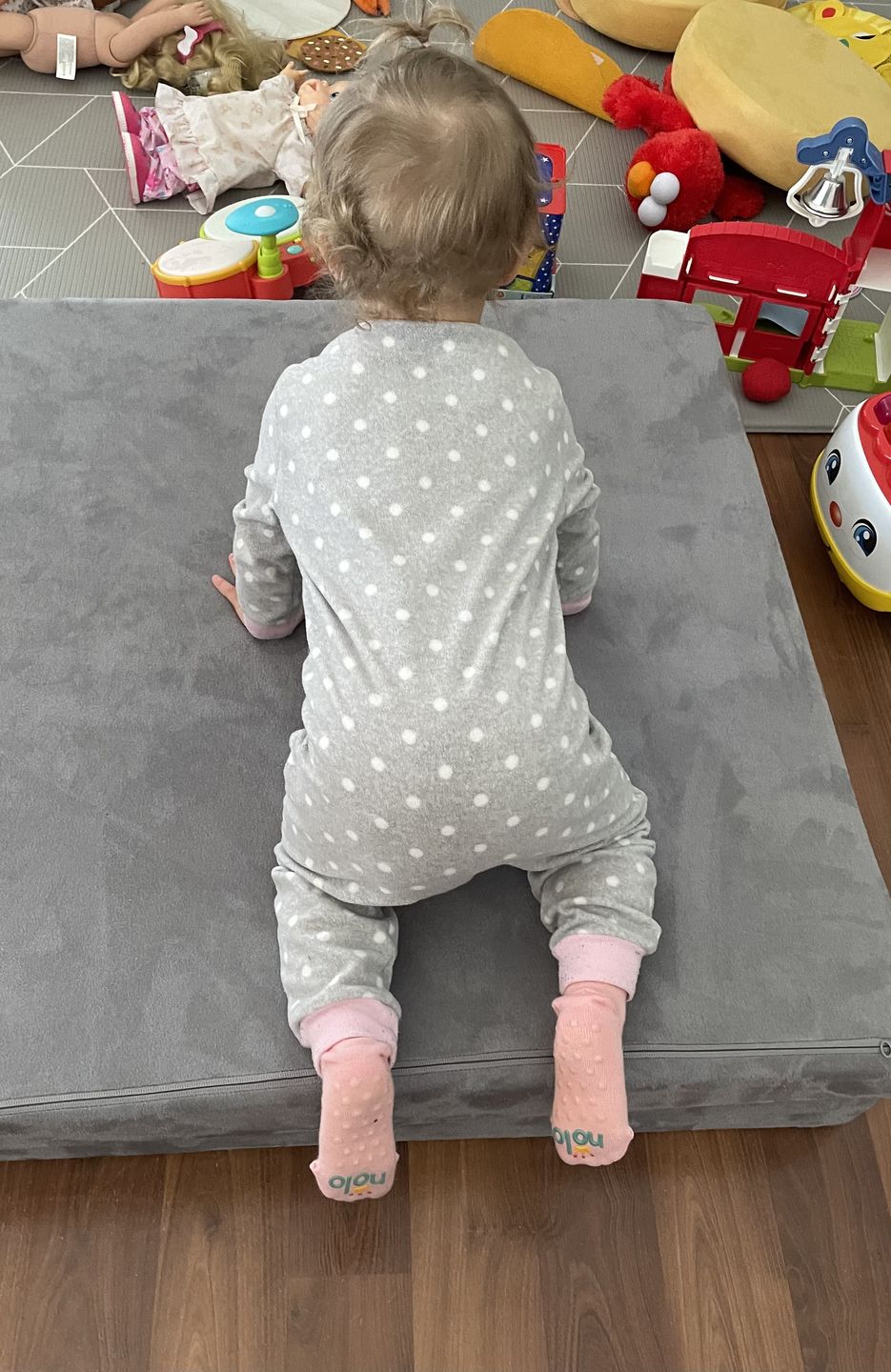Customer photo review of Peony Pink Socks