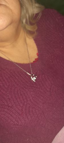 Customer photo review of Collier Coeur Or - À La Femme de ma vie