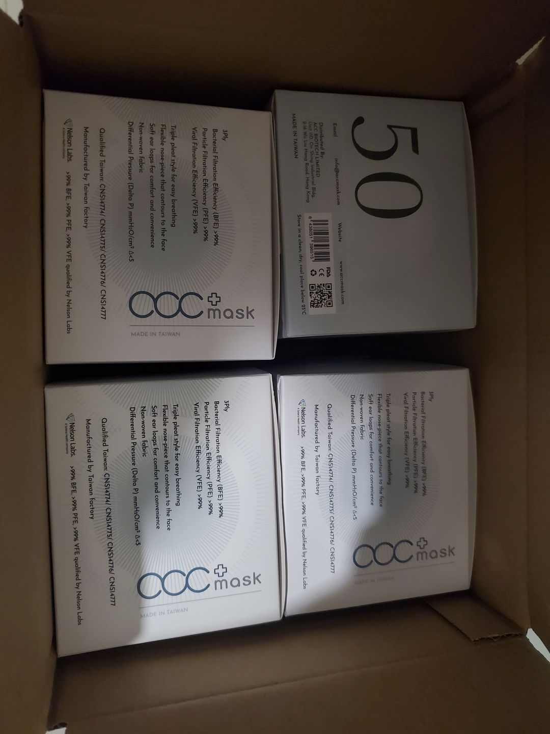 Customer photo review of acc+ 獨立包裝 台灣零號成人口罩