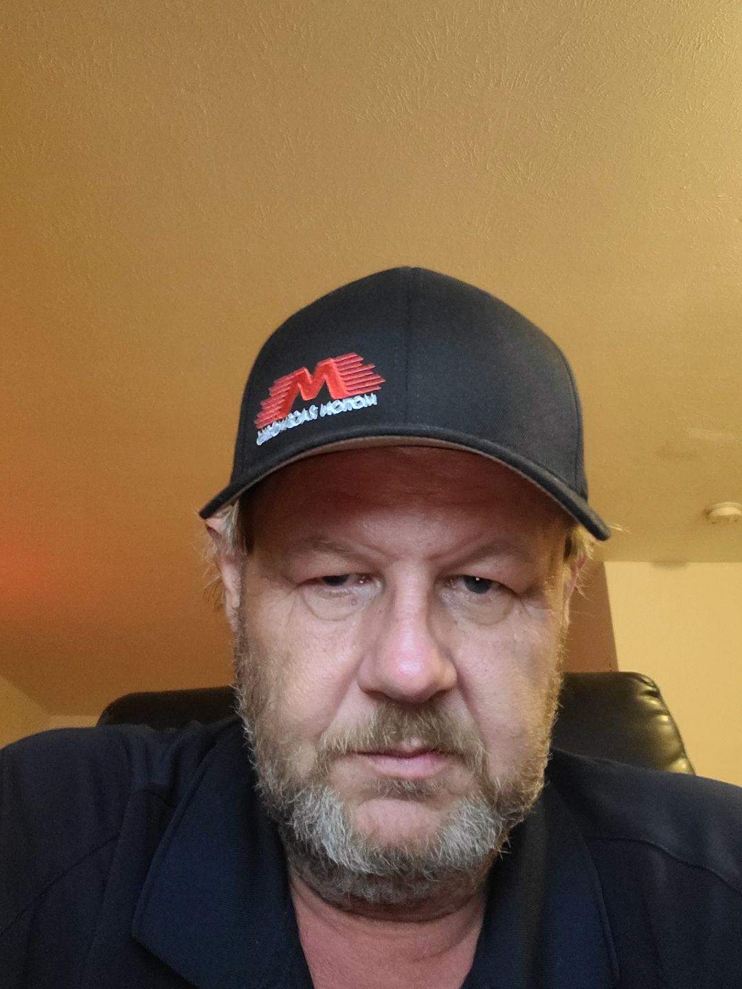 Customer photo review of Black Motion Raceworks Flexfit Hat S/M & L/XL