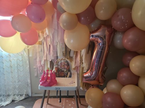 Customer photo review of Boho Bridal Balloon Pre-Inflated Garland