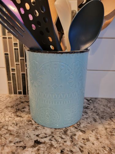 Customer photo review of Extra Large Utensil Holder - Set of 1