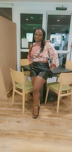 Customer photo review of Vegan Leather Basic Shorts